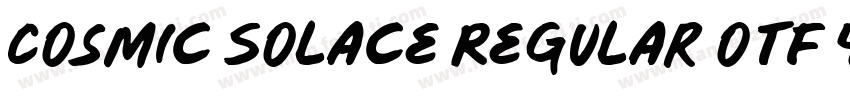 Cosmic Solace Regular otf 400 字体字体转换